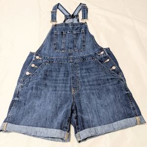 Denim Overall Shorts